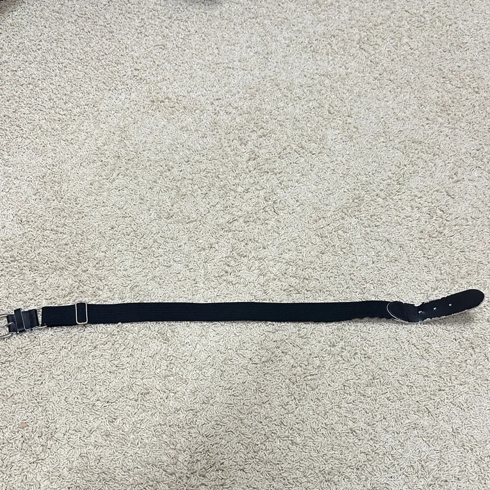 Black Adjustable youth baseball Belt